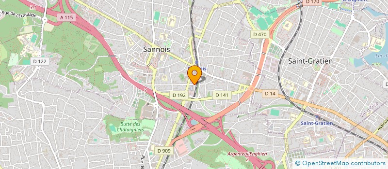 localisation de l'entreprise MADAME NOELIE PELLERIN  SANNOIS