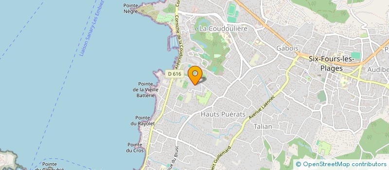 localisation de l'entreprise MADAME NOELIE SYLVAIN  SIX-FOURS-LES-PLAGES