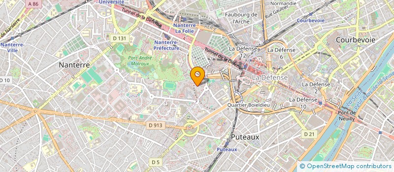 localisation de l'entreprise MADAME NOELIE TALLET  NANTERRE