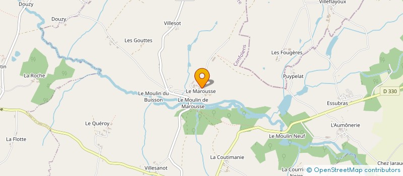localisation de l'entreprise MADAME NOELIE TOURNIER à SAINT-CHRISTOPHE