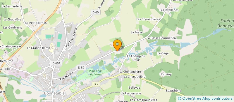 localisation de l'entreprise MADAME NOELIE VALLEE  BONNETABLE