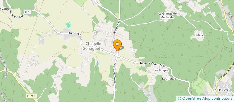 localisation de l'entreprise MADAME NOELIE VIGIER  LA CHAPELLE-GONAGUET