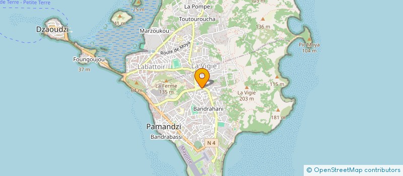localisation de l'entreprise MADAME NOELINE BEN AHMED à PAMANDZI