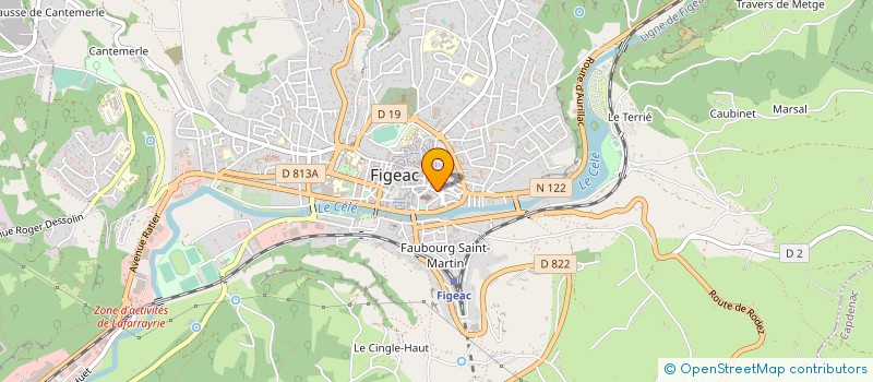 localisation de l'entreprise MADAME NOELINE CARRE à FIGEAC