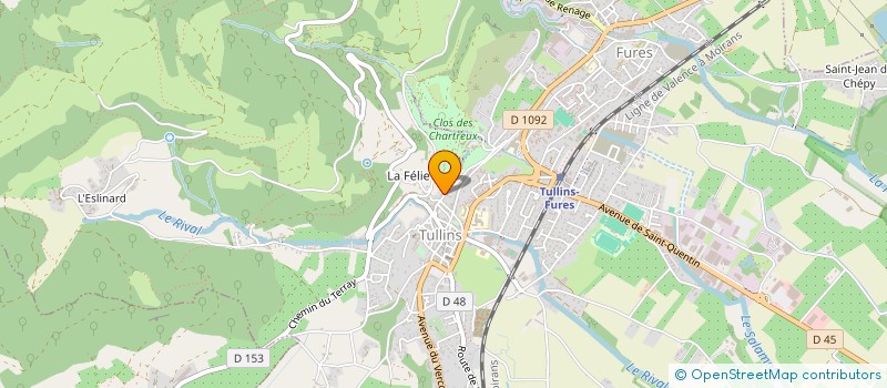 localisation de l'entreprise MADAME NOELINE CLAVIER à TULLINS