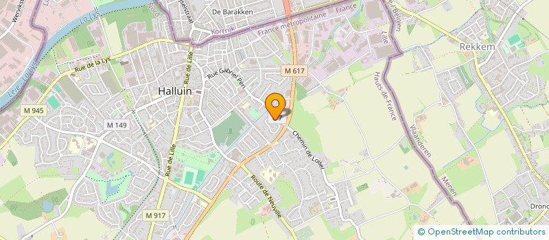 localisation de l'entreprise MADAME NOELINE DUBUS  HALLUIN