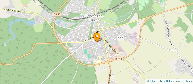 localisation de l'entreprise MADAME NOELINE FRONTIN  CONCHES-EN-OUCHE