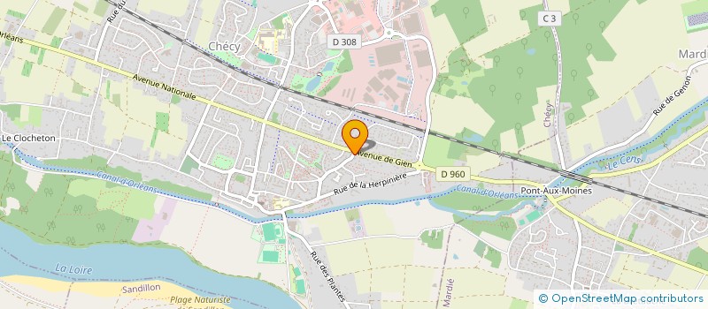 localisation de l'entreprise MADAME NOELINE MASSE  CHECY