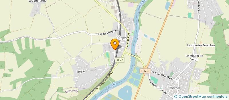 localisation de l'entreprise MADAME NOELINE OUVRARD  ETIGNY