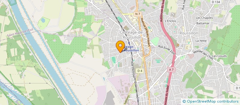 localisation de l'entreprise MADAME NOELINE SOLDINI  LE PEAGE-DE-ROUSSILLON