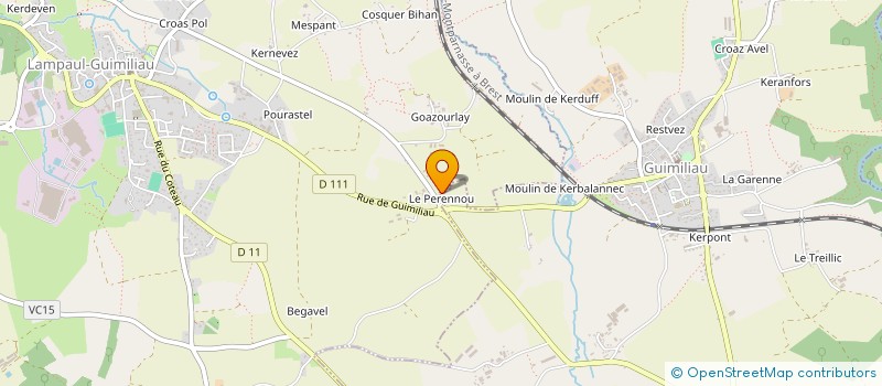 localisation de l'entreprise MADAME NOELINE VISSE  GUIMILIAU