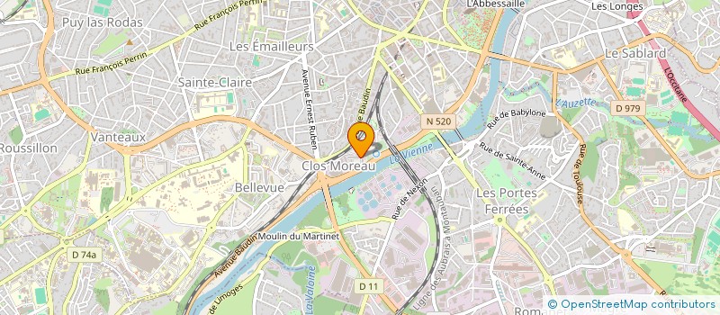 localisation de l'entreprise MADAME NOELINNE KINKELA à LIMOGES