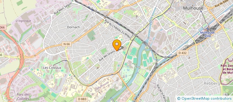 localisation de l'entreprise MADAME NOELLA BACHMANN  MULHOUSE