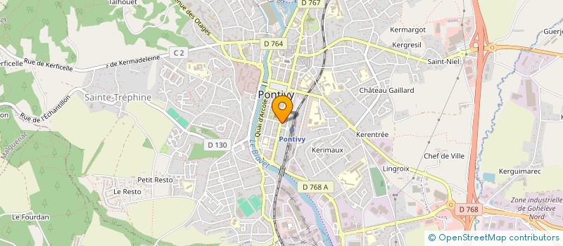 localisation de l'entreprise MADAME NOELLA DAQUAY  PONTIVY