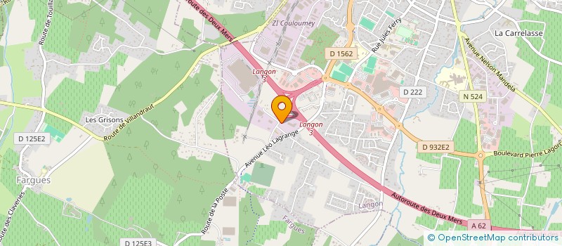 localisation de l'entreprise MADAME NOELLA ESNAY  LANGON