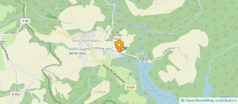 localisation de l'entreprise MADAME NOELLA JEANNIN  LES CAMMAZES