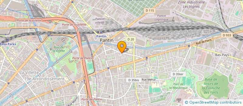 localisation de l'entreprise MADAME NOELLA PERROT à PANTIN