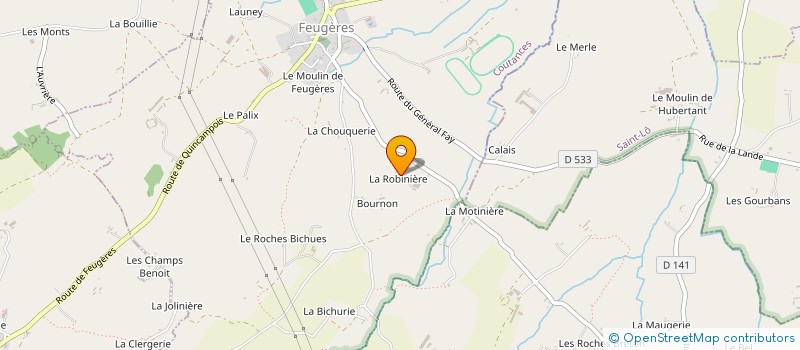 localisation de l'entreprise MADAME NOELLE ALLAIN  FEUGERES