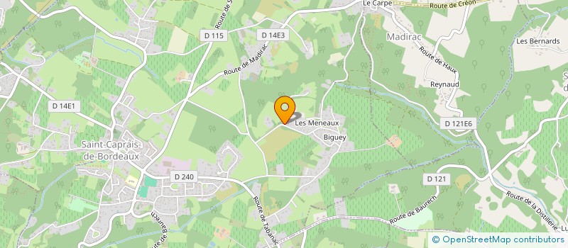 localisation de l'entreprise MADAME NOELLE BERNARD à SAINT-CAPRAIS-DE-BORDEAUX