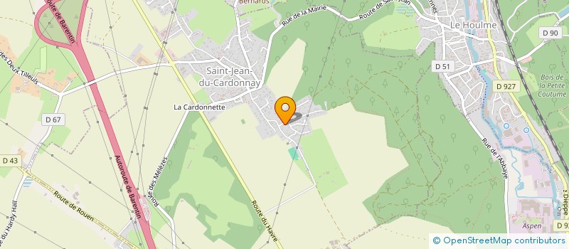 localisation de l'entreprise MADAME NOELLE BOUTROUX  SAINT-JEAN-DU-CARDONNAY