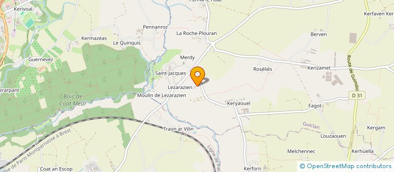 localisation de l'entreprise MADAME NOELLE BRUN à GUICLAN