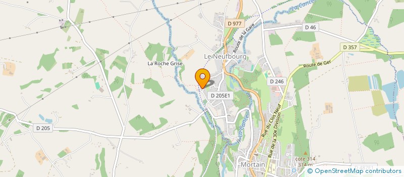 localisation de l'entreprise MADAME NOELLE BUFFARD à MORTAIN-BOCAGE