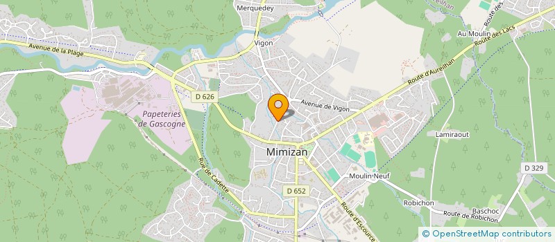 localisation de l'entreprise MADAME NOELLE BURG  MIMIZAN