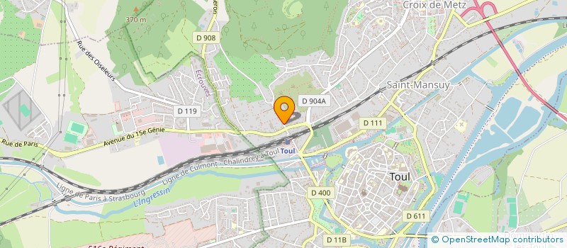 localisation de l'entreprise MADAME NOELLE BURTE  TOUL