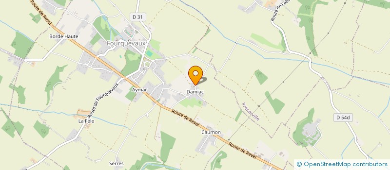 localisation de l'entreprise MADAME NOELLE CALMETTES  FOURQUEVAUX