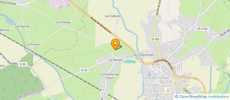 localisation de l'entreprise MADAME NOELLE DIVET à SURY-LE-COMTAL