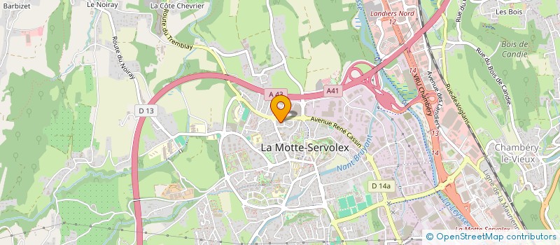 localisation de l'entreprise MADAME NOELLE DURET  LA MOTTE-SERVOLEX