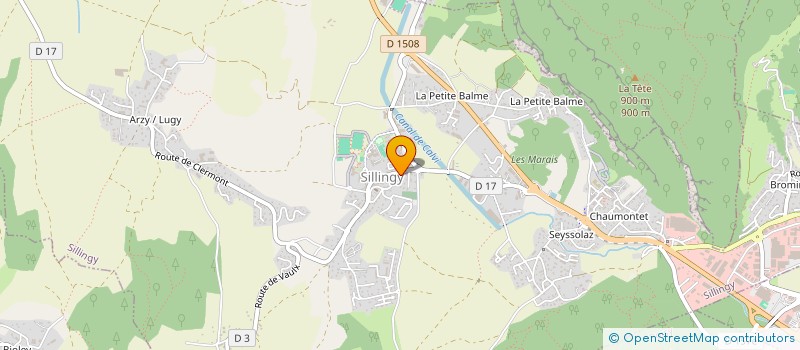 localisation de l'entreprise MADAME NOELLE DUSSAUGE  SILLINGY