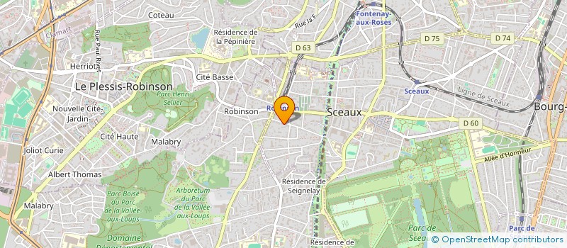 localisation de l'entreprise MADAME NOELLE FAIVRE à SCEAUX