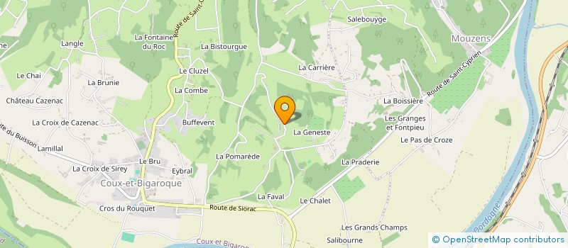 localisation de l'entreprise MADAME NOELLE GILIS  COUX ET BIGAROQUE-MOUZENS