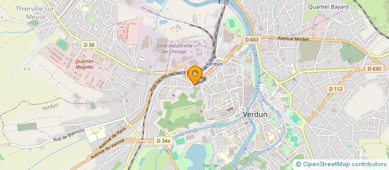 localisation de l'entreprise MADAME NOELLE GRENIER à VERDUN