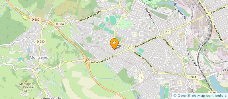 localisation de l'entreprise MADAME NOELLE GUINOT  LE CREUSOT