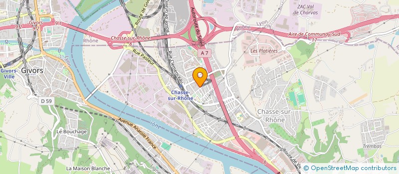 localisation de l'entreprise MADAME NOELLE HAMZA ZERIGAT  VENISSIEUX