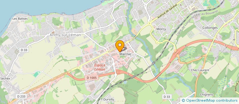 localisation de l'entreprise MADAME NOELLE JACQUIER à THONON-LES-BAINS