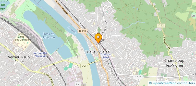 localisation de l'entreprise MADAME NOELLE LAGLANTINE  TRIEL-SUR-SEINE