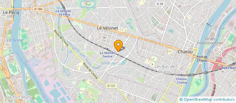 localisation de l'entreprise MADAME NOELLE LARVOR  LE VESINET