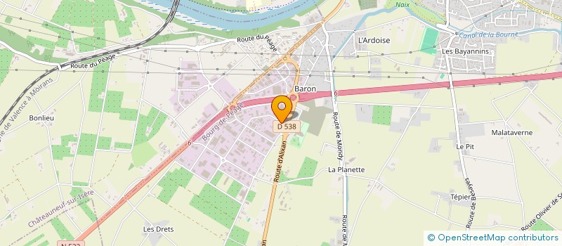 localisation de l'entreprise MADAME NOELLE LAVOUE  BOURG-DE-PEAGE