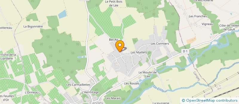 localisation de l'entreprise MADAME NOELLE LEBRUN  CANGEY