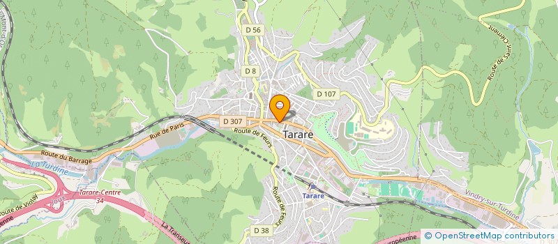 localisation de l'entreprise MADAME NOELLE MARIANI  TARARE