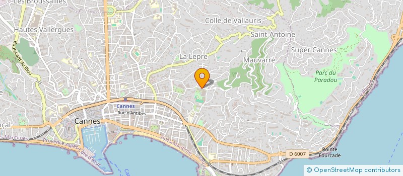localisation de l'entreprise MADAME NOELLE MARRON à CANNES
