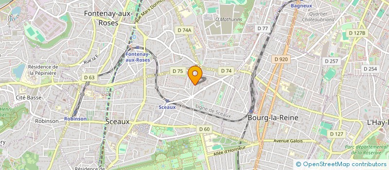localisation de l'entreprise MADAME NOELLE MICHEL à SCEAUX