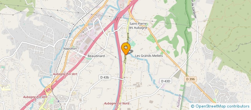 localisation de l'entreprise MADAME NOELLE MISTRE  AUBAGNE