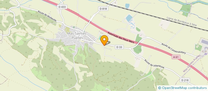 localisation de l'entreprise MADAME NOELLE MUTEAU  MAS-SAINTES-PUELLES