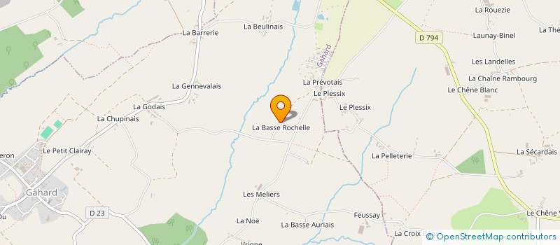 localisation de l'entreprise MADAME NOELLE ORY à GAHARD