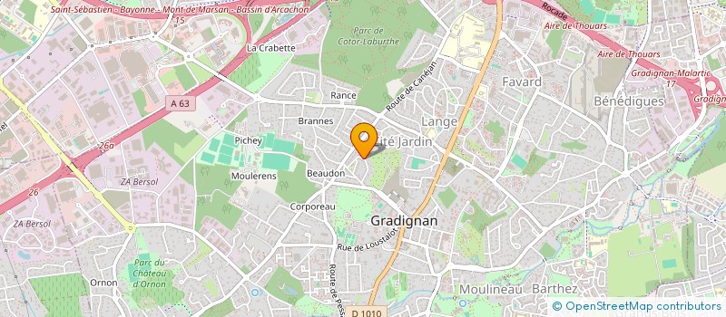 localisation de l'entreprise MADAME NOELLE PASCUAL à GRADIGNAN