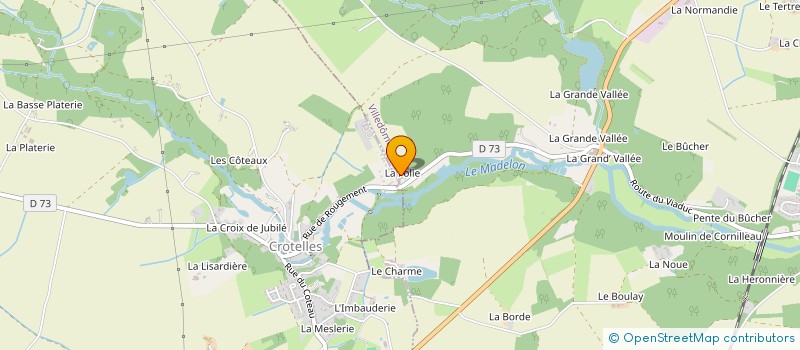 localisation de l'entreprise MADAME NOELLE POULIN à VILLEDOMER